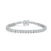 Lunara™ – Brilliant Moissanite Tennis Bracelet | 925 Sterling Silver | 4mm | 10ct