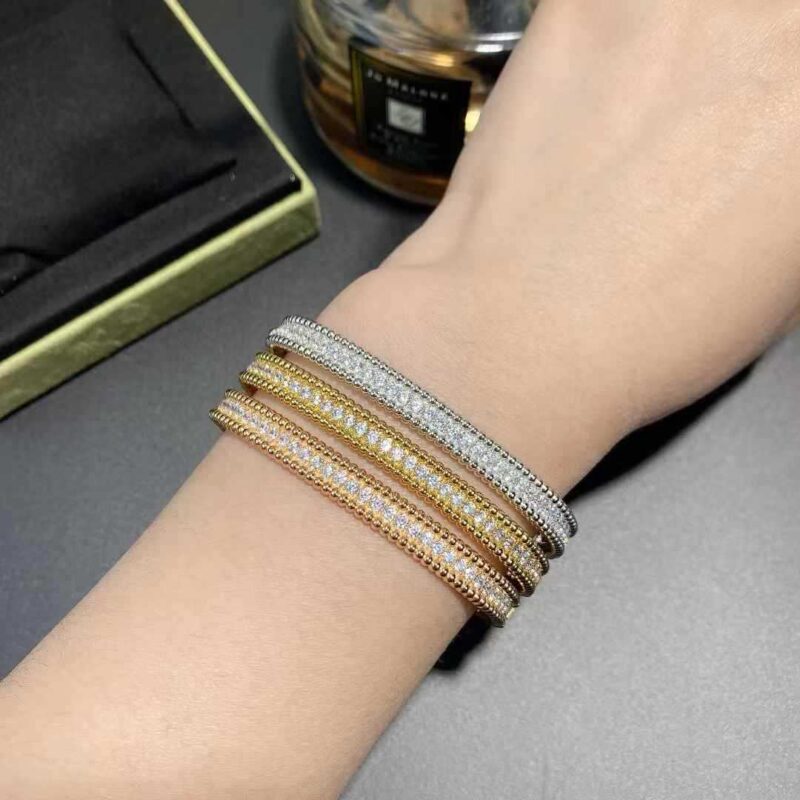 Orba™ – Stacking Moissanite Bead Bracelet | Narrow Design | 925 Silver with 18K Gold Plating - Image 6