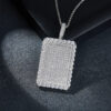BlazeVibe™ – D Color VVS Moissanite Iced Out Pendant Necklace | S925 Sterling Silver | 50cm Wide Chain Included