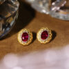 GildedTwist™ – Brushed Contrast Earrings | S925 Silver with Dual-Tone Finish