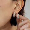 EternaWheat™ – Brushed Wheat Ear Braided Earrings | S925 Sterling Silver | Gold-Plated