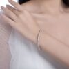 Luméa™ – Moebius Eternity Moissanite Bracelet | 925 Silver Plated with 18K Gold